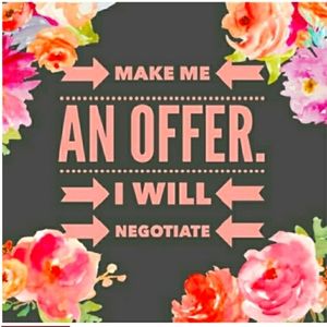 Feel free to make any reasonable offers!